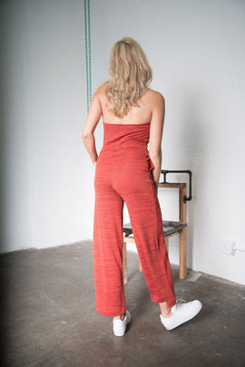 Steffi Jumpsuit – Red Heather Knit